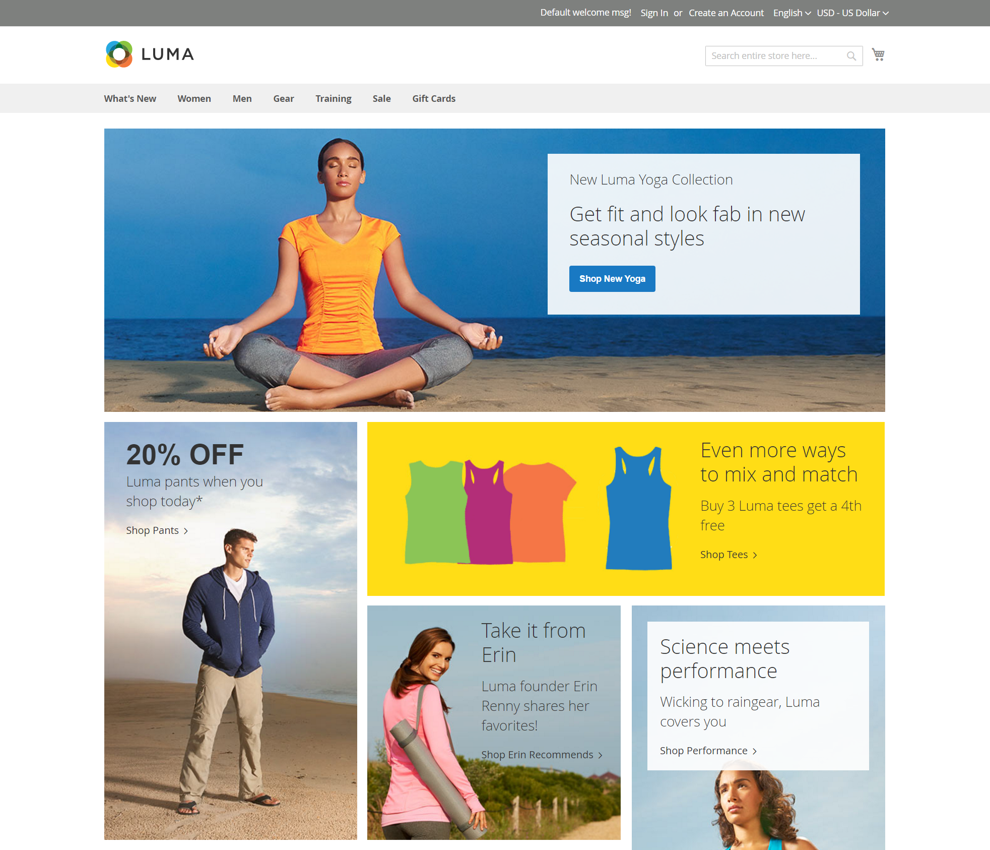 Frontend-Startseite