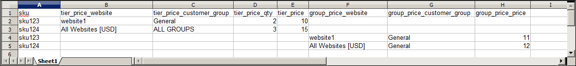 Beispiel-Exportdaten - erweiterte Preisgestaltung
