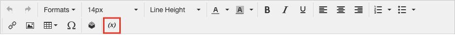 Symbolleiste Editor - Variable einfügen