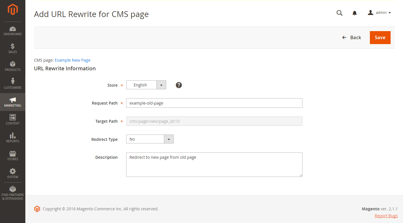 URL-Rewrite-Informationen